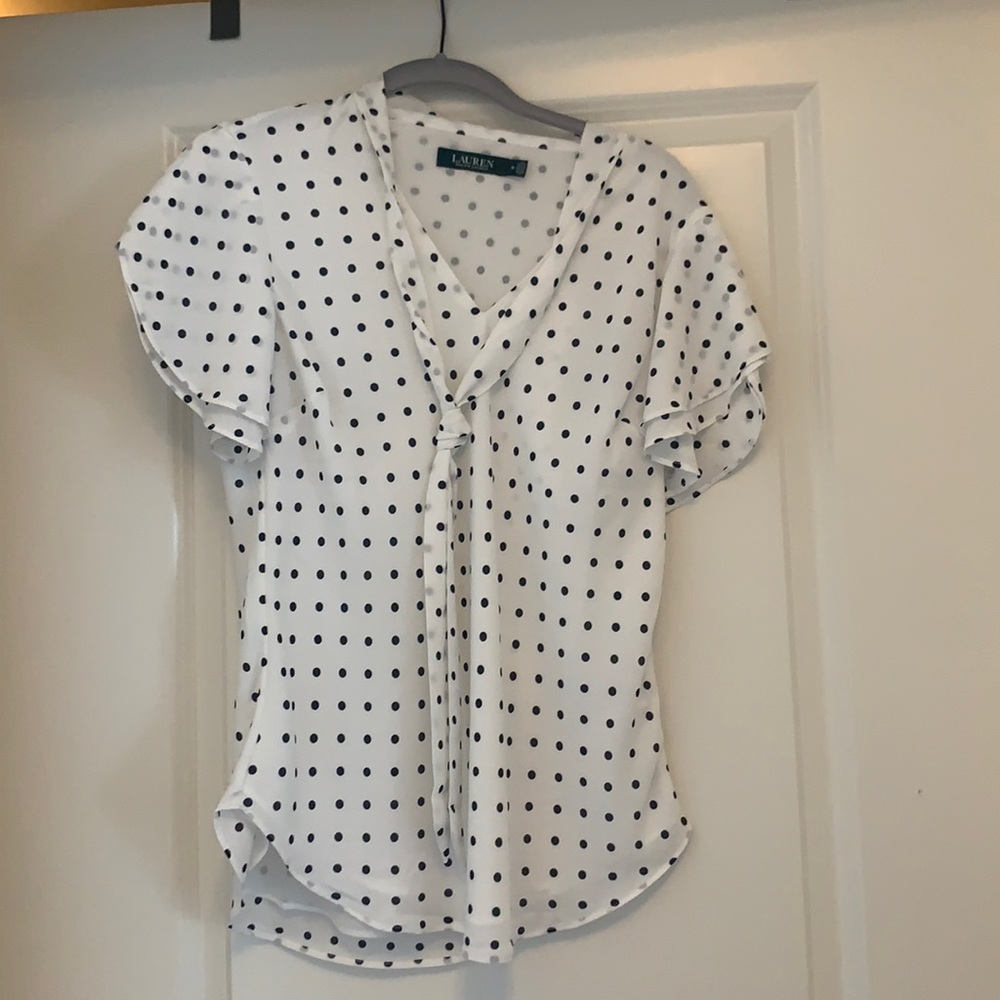 Ralph Lauren Polka Dot Blouse